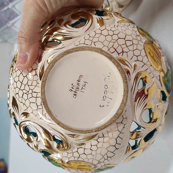 Capodimonte Italy Vintage candy dish - Picture 7 of 8